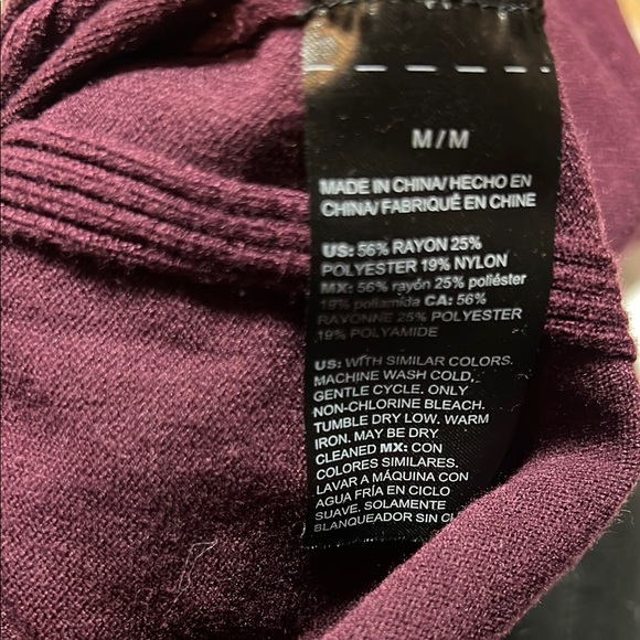 White House Black Market Burgundy Turtleneck Sweater - Picture 11 of 13